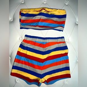 SHEIN 2pc short crop top set